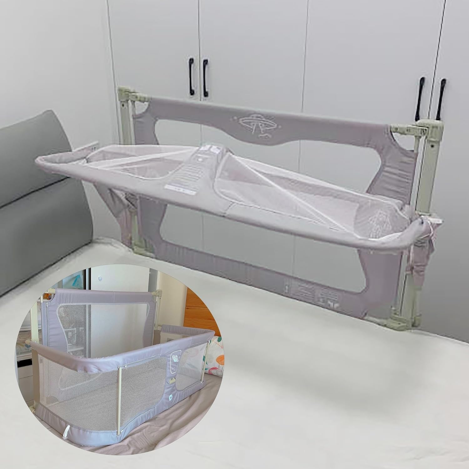 3 In 1 Baby Bedside Sleeper,co Baby Sleeper For Baby In Bed,bed Bassinet For Co Baby Sleeper,next To Me,breathable And Visible Mesh Window,soft Washable Liner Cover And Sturdy Aluminum Alloy ( Color :