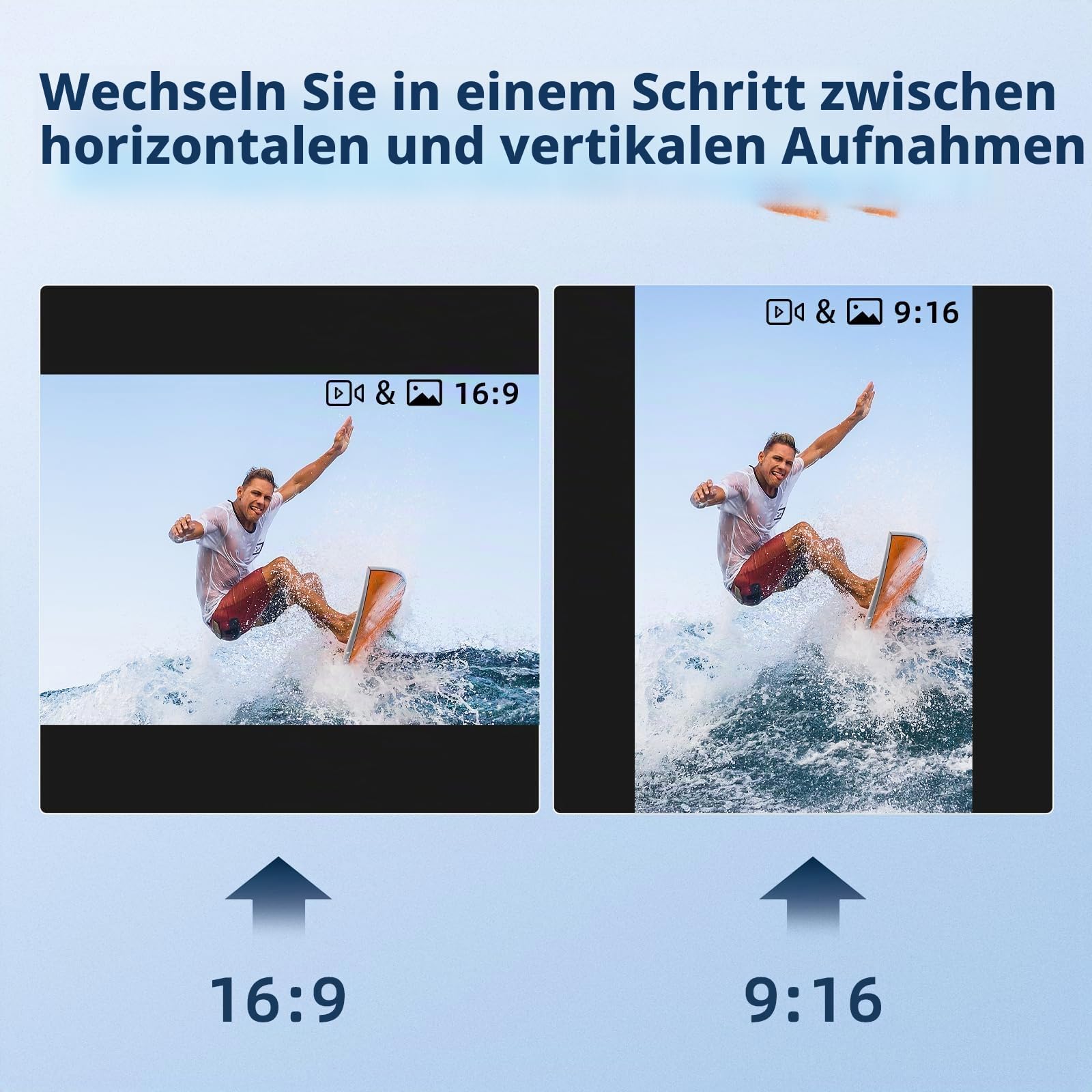 4K60fps Touchscreen Action Cam, Unterwasserkamera mit 64G SD Karte 48MP WiFi Kamera 8X Zoom, Helmkamera mit 6-Achsen Stabilisierung Sportkamera mit 2 * 1350 mAh Akkus Helmhalterung Zubehör Kits