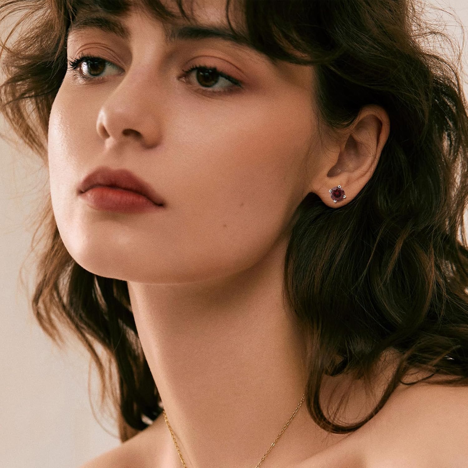 AILIFE 5 Pairs Stud Earrings Set Hypoallergenic Surgical Stainless Steel Earrings for Women Men , Balls/ Square/ Round Surgical Steel Stud Earrings Screw Back Multicolored Cubic Zirconia Titanium Earrings - Image 2