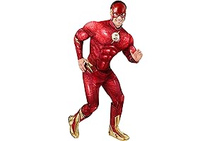 Rubie's DC: The Flash Deluxe Costume Jumpsuit and Mask
