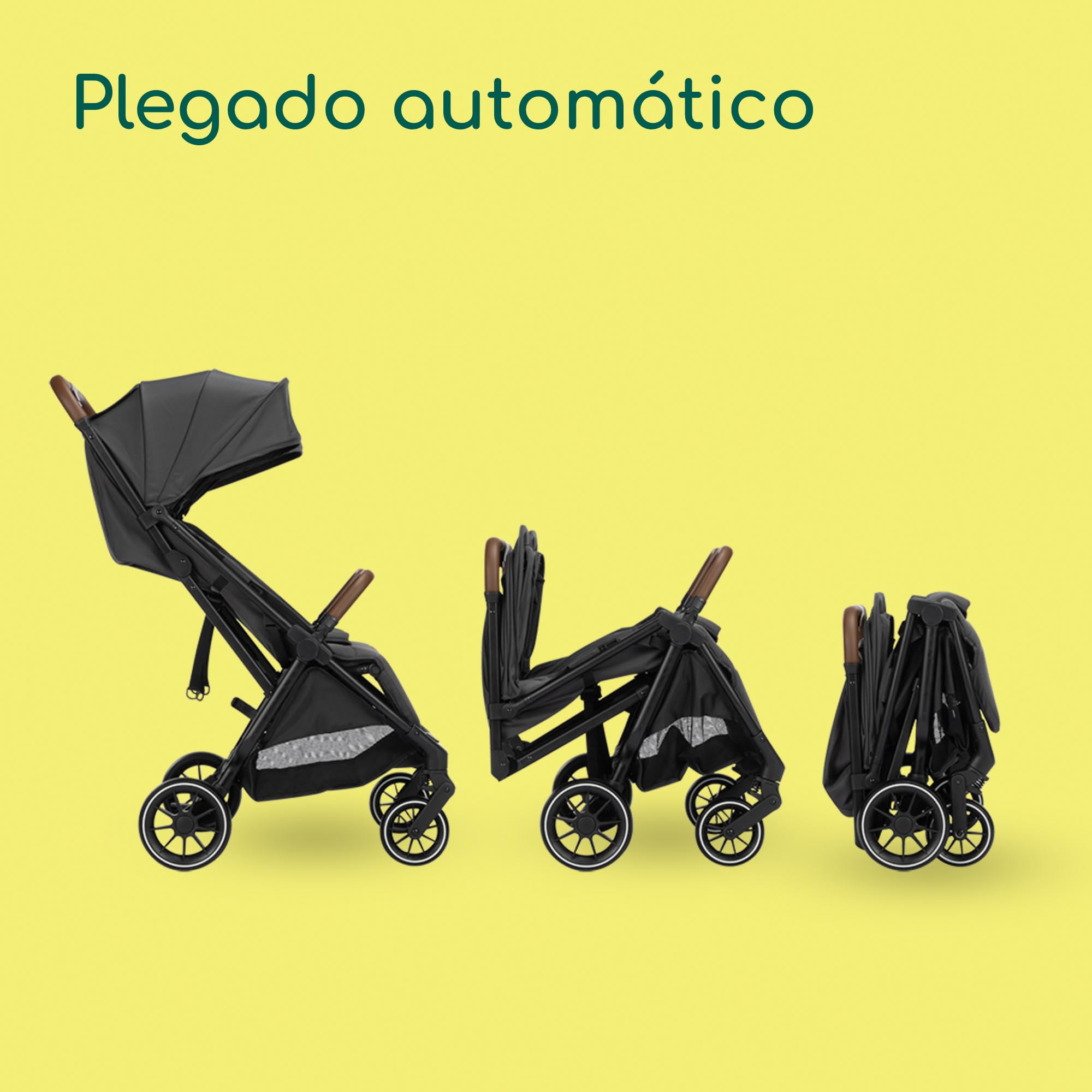 Bebeconfort Mane, Carrito Gemelar, 0-22 kg, Plegado Automático, Reclinación Total, Barras De Seguridad Giratorias, Arnés 5 Puntos, Ventana De Malla, Burbuja Impermeable, Cesta (8 kg), Mineral Graphite