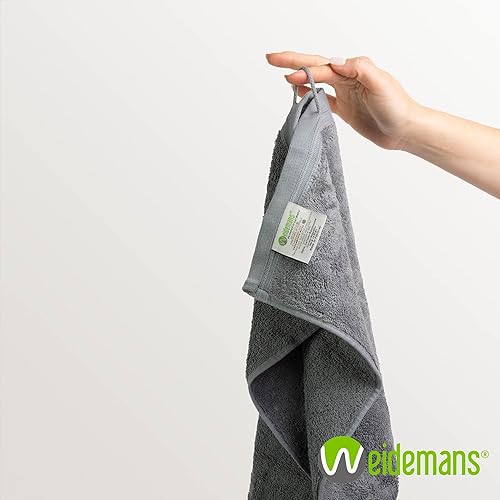 Miniatura 5 de Weidemans Juego Premium de Toallas de 4 Toallas de Mano de 18" x 30" Color Gris Oscuro 100% Algodón4 Toallas de Mano Ultra Suaves y Altamente