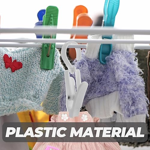 Miniatura 4 de Cabilock Paquete de 3 ganchos de viaje para ropa sucia, clips portátiles para calcetines, ropa interior, pantalones, diseño resistente al viento