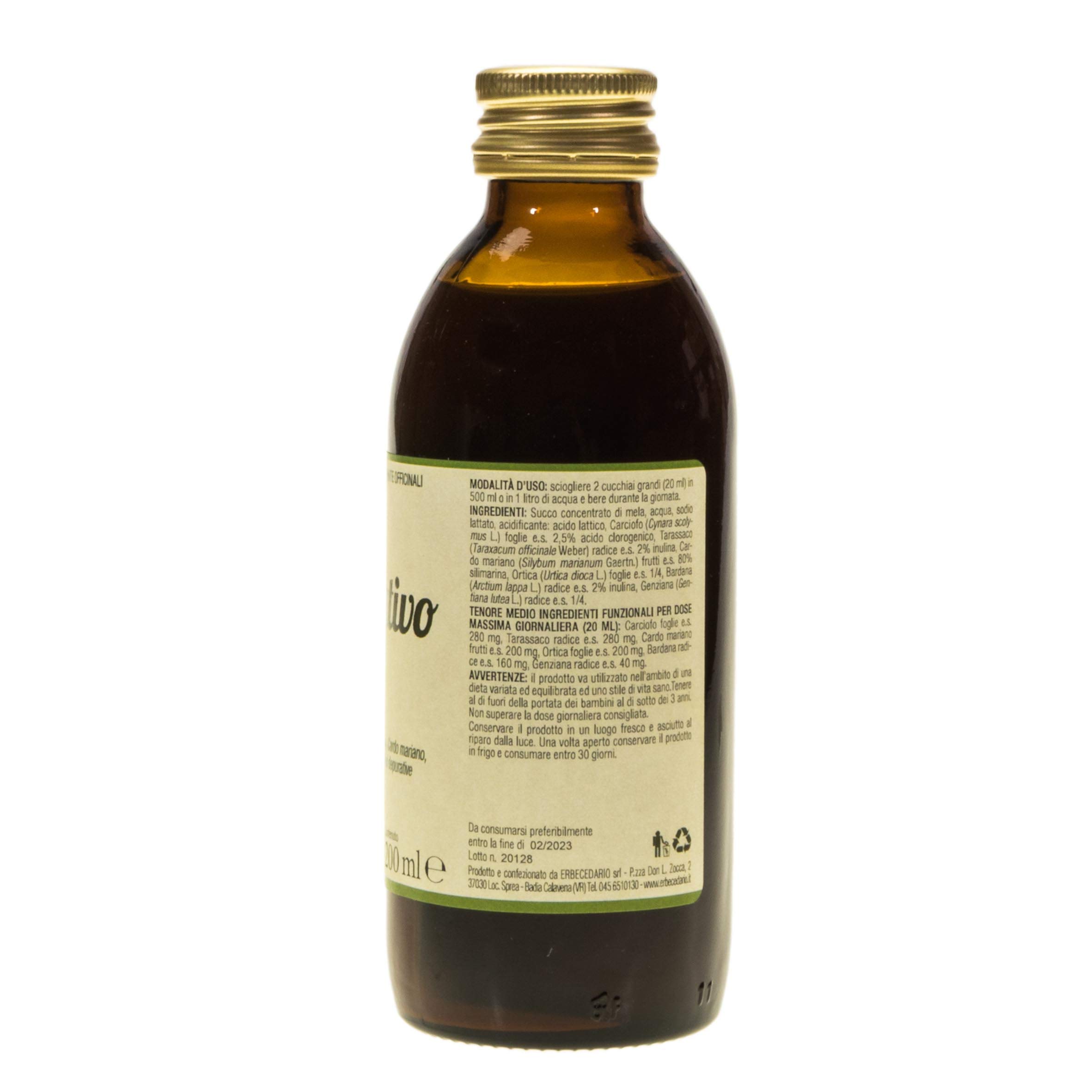 Sciroppo depurativo fegato 200ml con tarassaco, carciofo e cardo mariano 1160mg di attivi per dose giornaliera, Detox fegato e intestino elimina le tossine in eccesso - Made in Italy