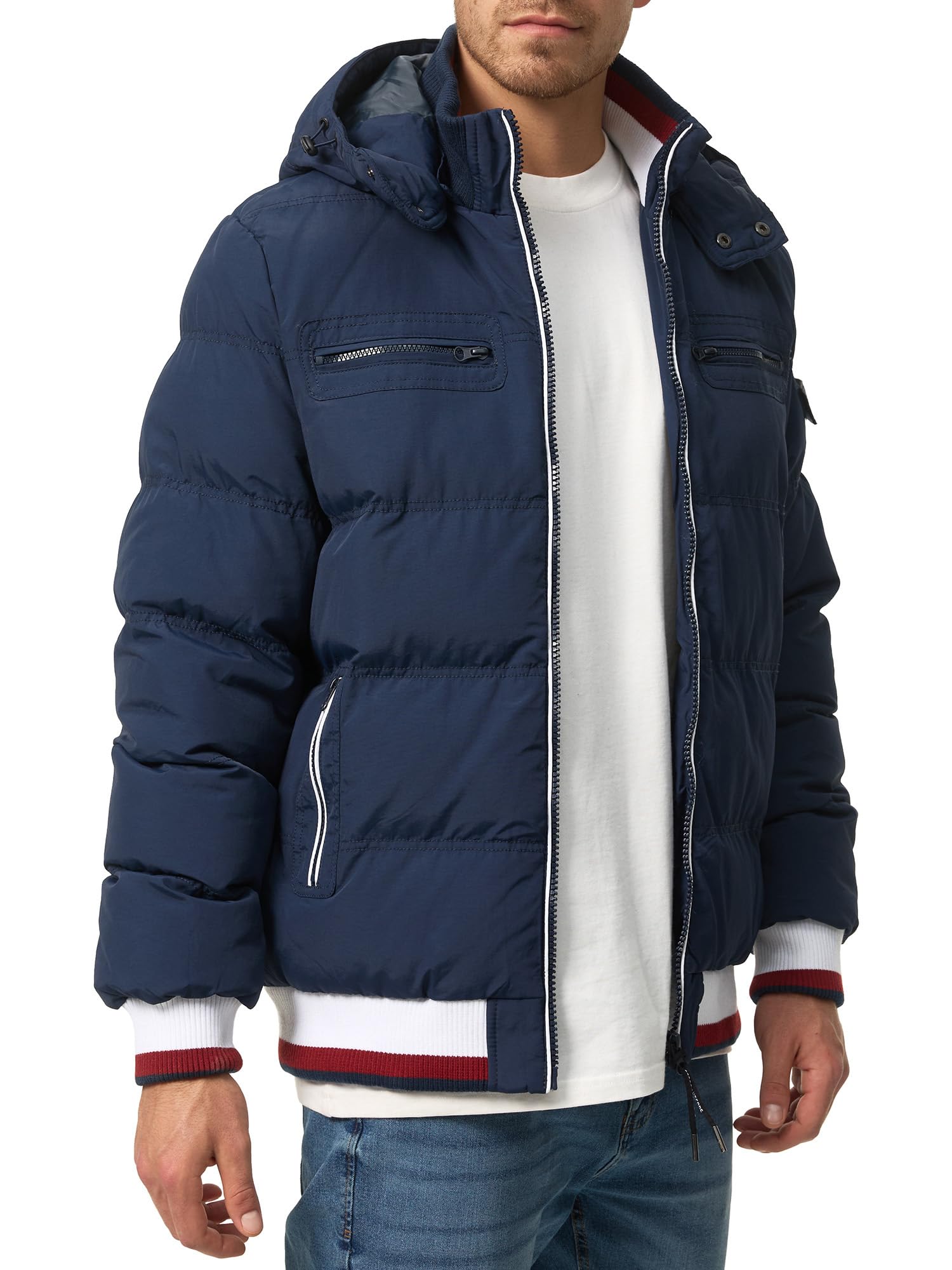 Indicode Uomini Marlon Quilted Jacket | Giacca trapuntata dall'aspetto di una piumino