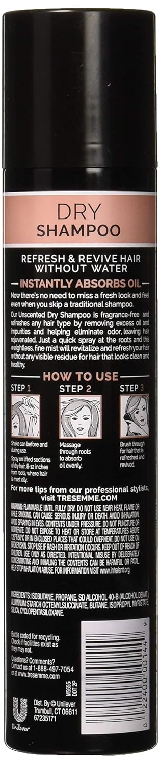 TRESemmé Dry Shampoo Unscented, 4.3 Ounce