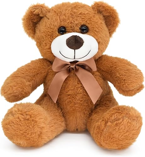 Bakalizoo Muñecas de oso de peluche de 13 pulgadas, oso de peluche suave, juguetes de peluche para decoración del día de San Valentín para su novia,