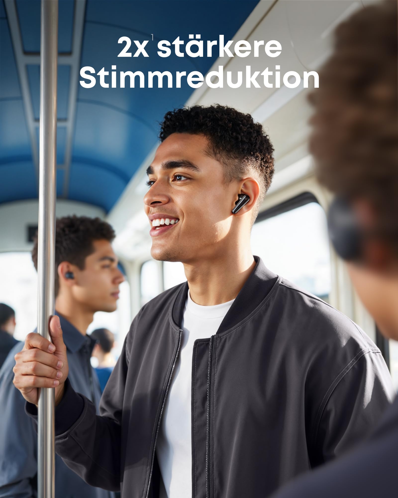 soundcore Liberty 5 by Anker, kabellose Noise Cancelling Earbuds, 2X stärkere Stimmreduktion, ANC in Echtzeit, Schnellladen, Dolby Audio, Surround Sound, Hi-Res, klare Telefonate (Generalüberholt)
