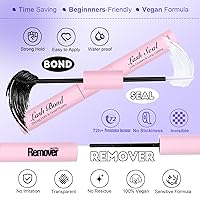 Vista 6 de Pawotence Lash Extension Kit DIY 280pcs Individual Lash Clusters Kit 9-16mm 40D Cluster Eyelash Extension Kit with Lash Bond and Seal, Lash Remover
