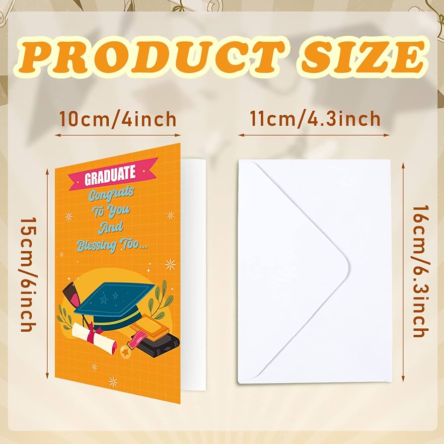 grad card size Graduation Important Books main image 1