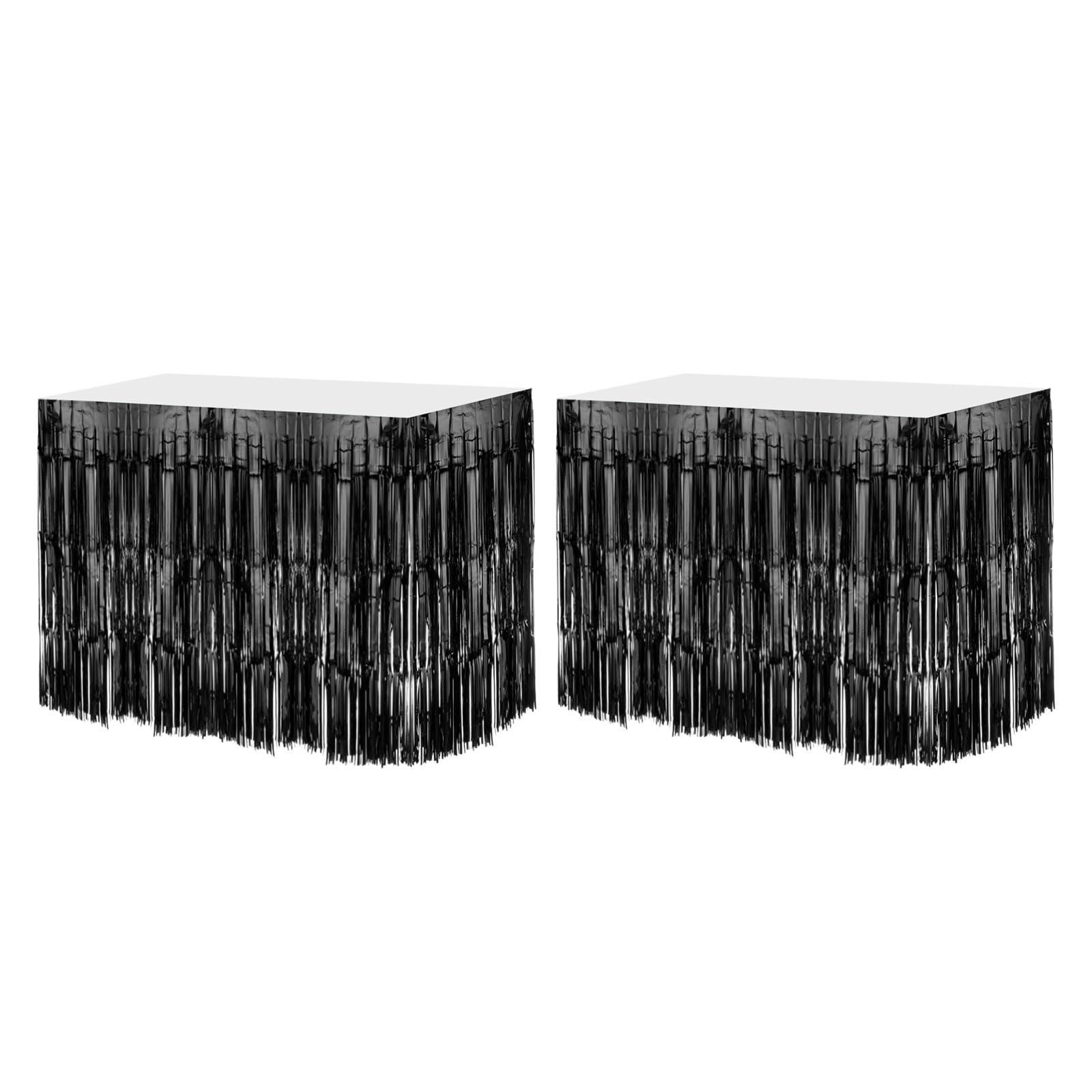 Gonne Per Tavolo In Orpello Rosa Chiaro - 2 Pezzi 29x108 Pollici, Per Decorazioni Feste E Matrimoni - Foto 2