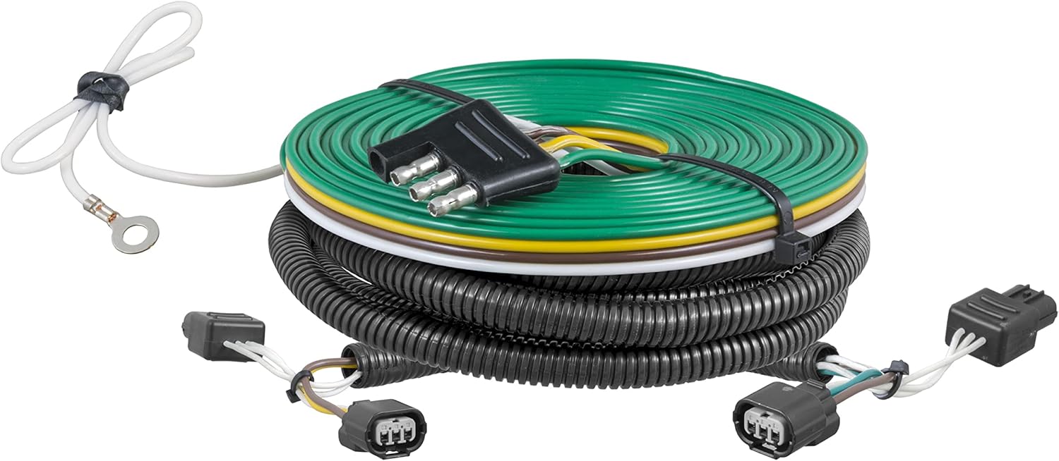 CURT 58904 Custom Towed-Vehicle RV Wiring Harness for Dinghy Towing, Fits Select Honda CR-V