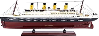 Titanic 24inch Wooden Ship Model Home Decor Pre-Built Cruise Ship Gift Nautical Sailboat Decor