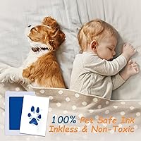 Vista 56 de Kit de impresión de huellas sin tinta, kit de impresión de huellas de perro, kit de impresión de nariz de perro, almohadillas de tinta de tacto