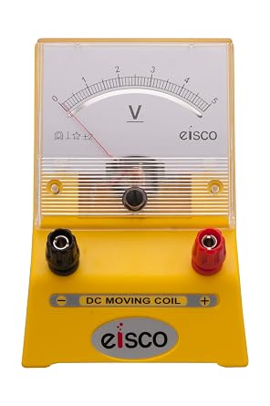EISCO Moving Coil Voltmeter, 0-5 V, DC Type, EDM-80,- Eisco Labs