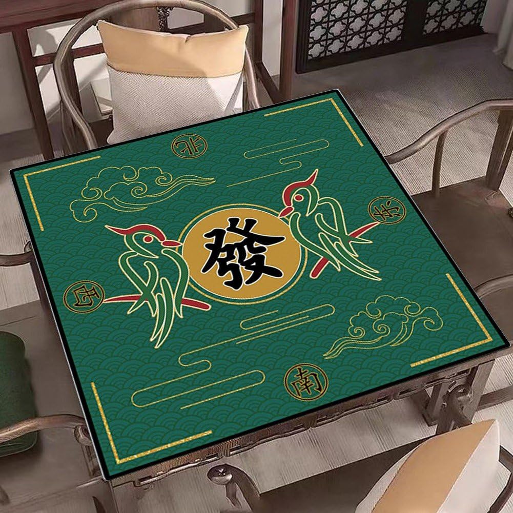 Mata mahjong, obrus mahjong, antypoślizgowy i redukujący hałas, obrus do mahjonga, pokera, gier karcianych, planszowych i kaflowych