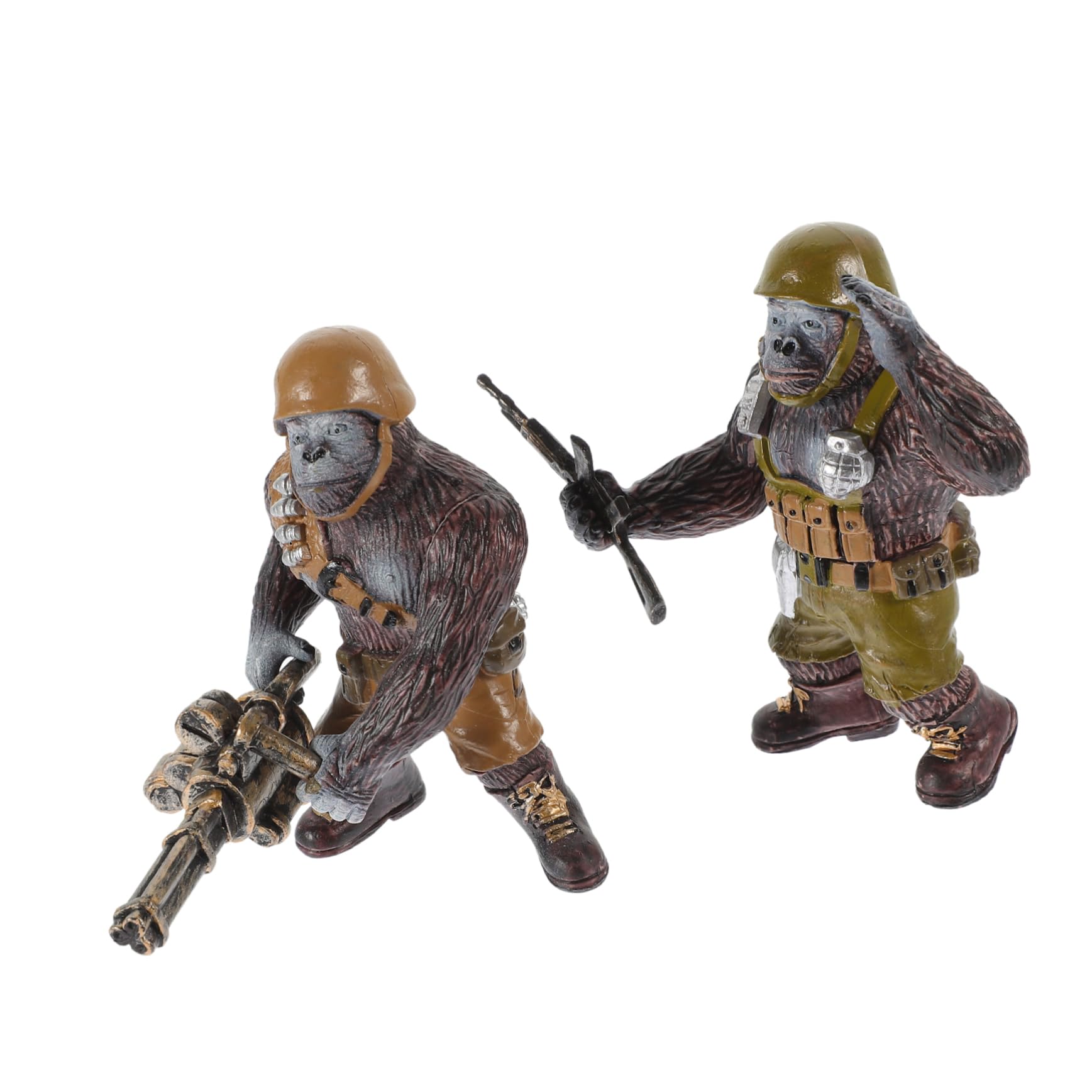 BESTonZON 4 Pz Modello Di Figure Di Animali Giganti Animali in Miniatura Giocattoli Degli Animali Della Giungla Miniature Da Tavolo Bambino Plastica Animale Decorazioni