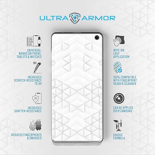 Miniatura 5 de Protector de pantalla de vidrio líquido para todos los smartphones, tabletas y relojes, resistente a arañazos y grietas, nanoprotección para hasta 4