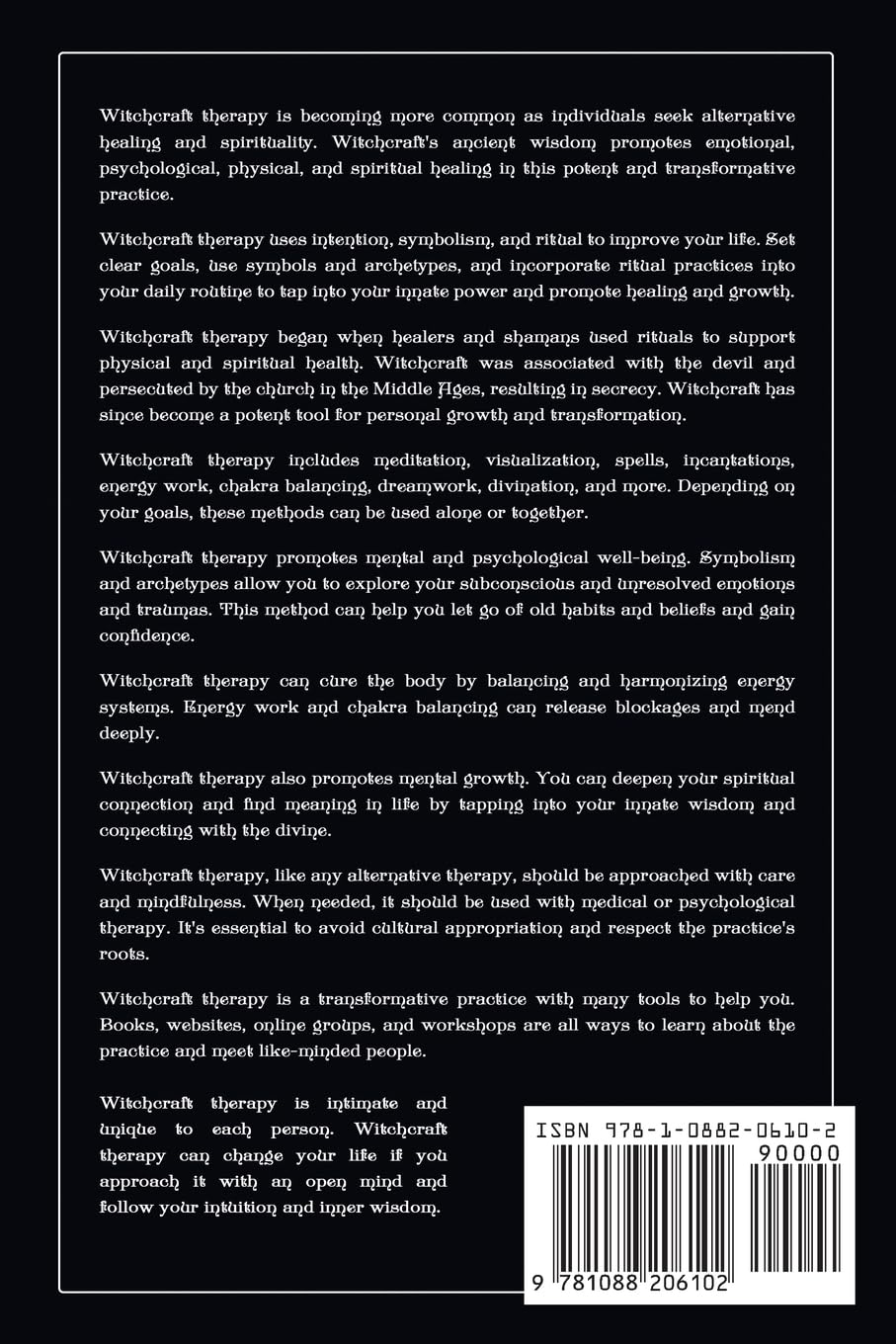 Witchcraft Therapy: Transforming Your Life with the Power of Witchcraft