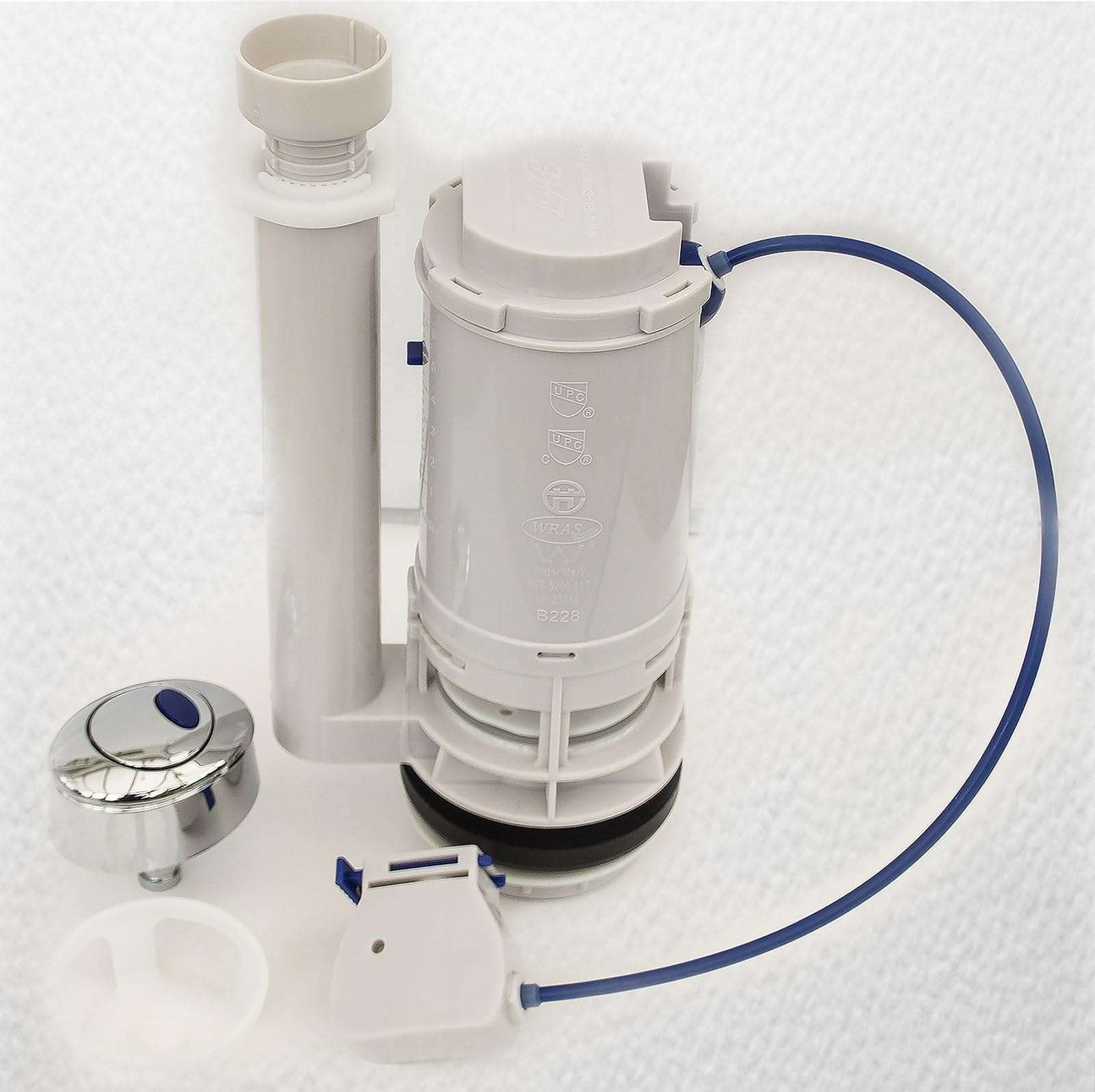 LAB B228 Flush Valve (Arcadia) Dual Flush with C216 Chrome 2 inch B&Q Toilets WC