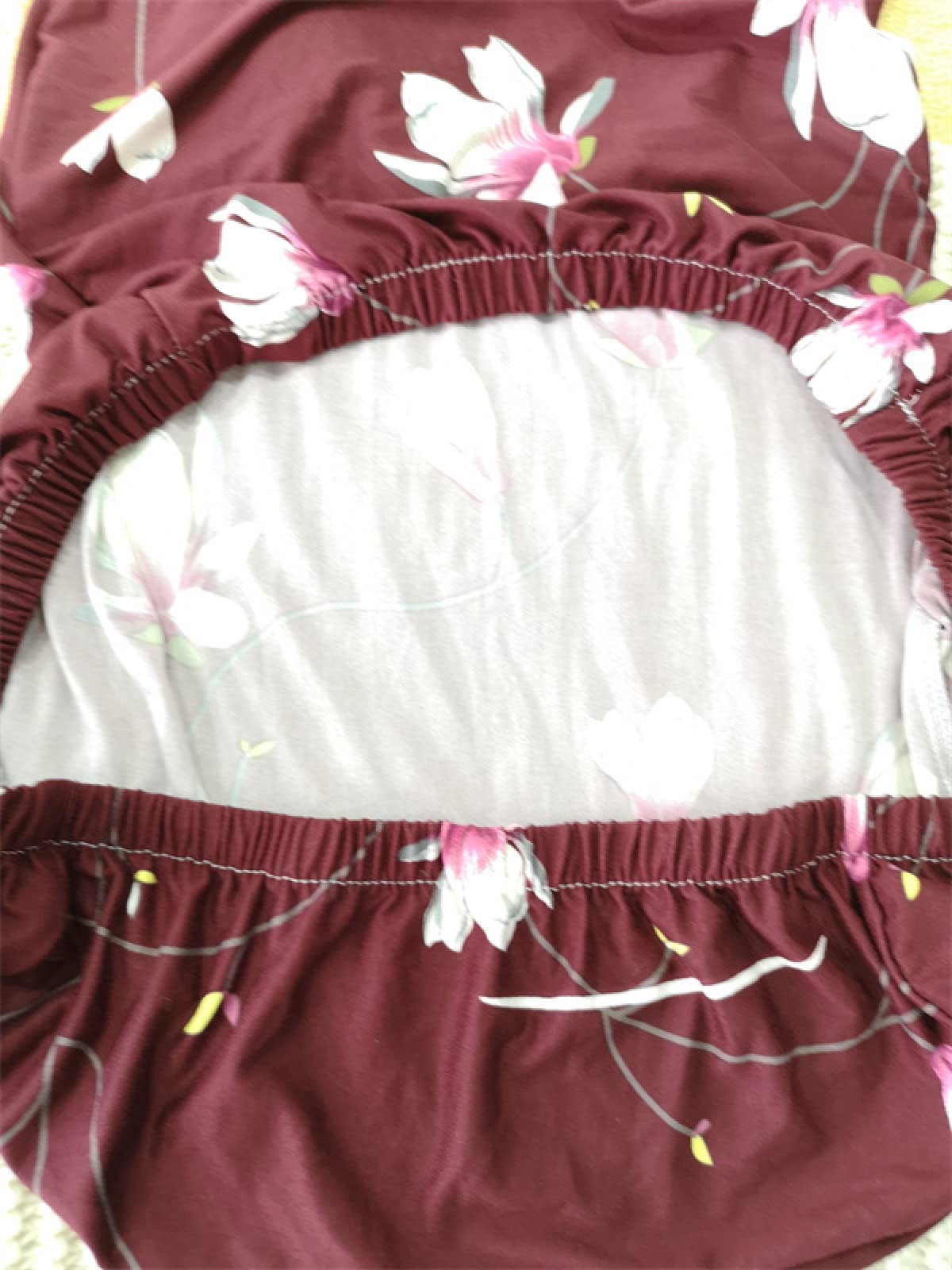 8er Set Stuhlhusse, Universal Stretch Stuhlhussen, Abnehmbare Waschbar Stuhlbezug für Stuhl, Dehnbare Stuhlhussen Für Hochzeit Partys Bankett Haus Esszimmer, Hotel - weinrot rosa