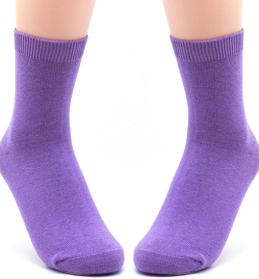 Women Combed Cotton Socks, Super Soft Double Needle Ankle Socks 3 Pairs - Image 3