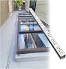 Drainage Channel - 100cm Stainless Steel Trench Drain Kit, Outdoor Storm Drain Channel with Removable Grate, Efficient Drainage System
