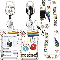 Vista 39 de Cordón para credencial y soporte para tarjetas de identificación, carretes retráctiles con clip para cinturón de carrete de mosquetón, cordón