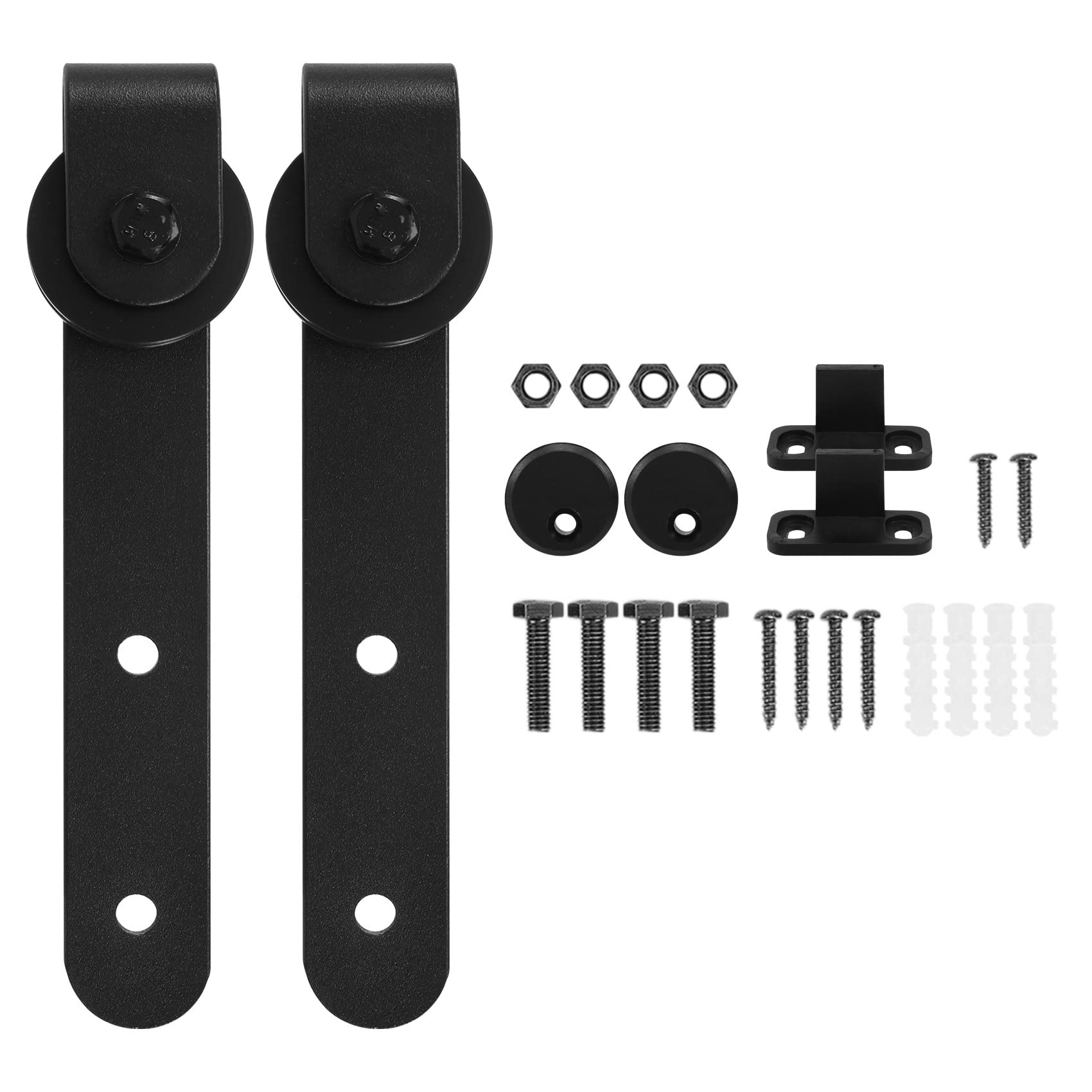 Littimoon Cabinet Sliding Barn Door Hardware Kit Super Mini Sliding Door Hardware Hardware Kit Top Mount Hanger Track Closet