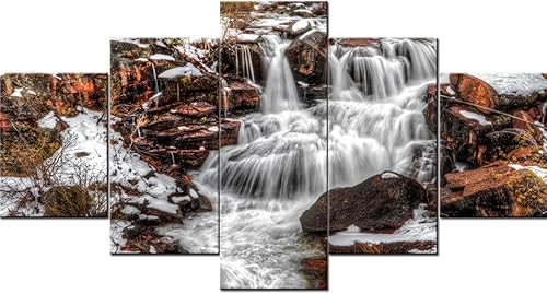 Vista 323 de Paisaje de 5 piezas pintura sobre lienzo