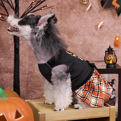 Miniatura 111 de CuteBone - Vestido de terciopelo para perros pequeños, para cachorros, ropa rosa para perros CVA02M-D