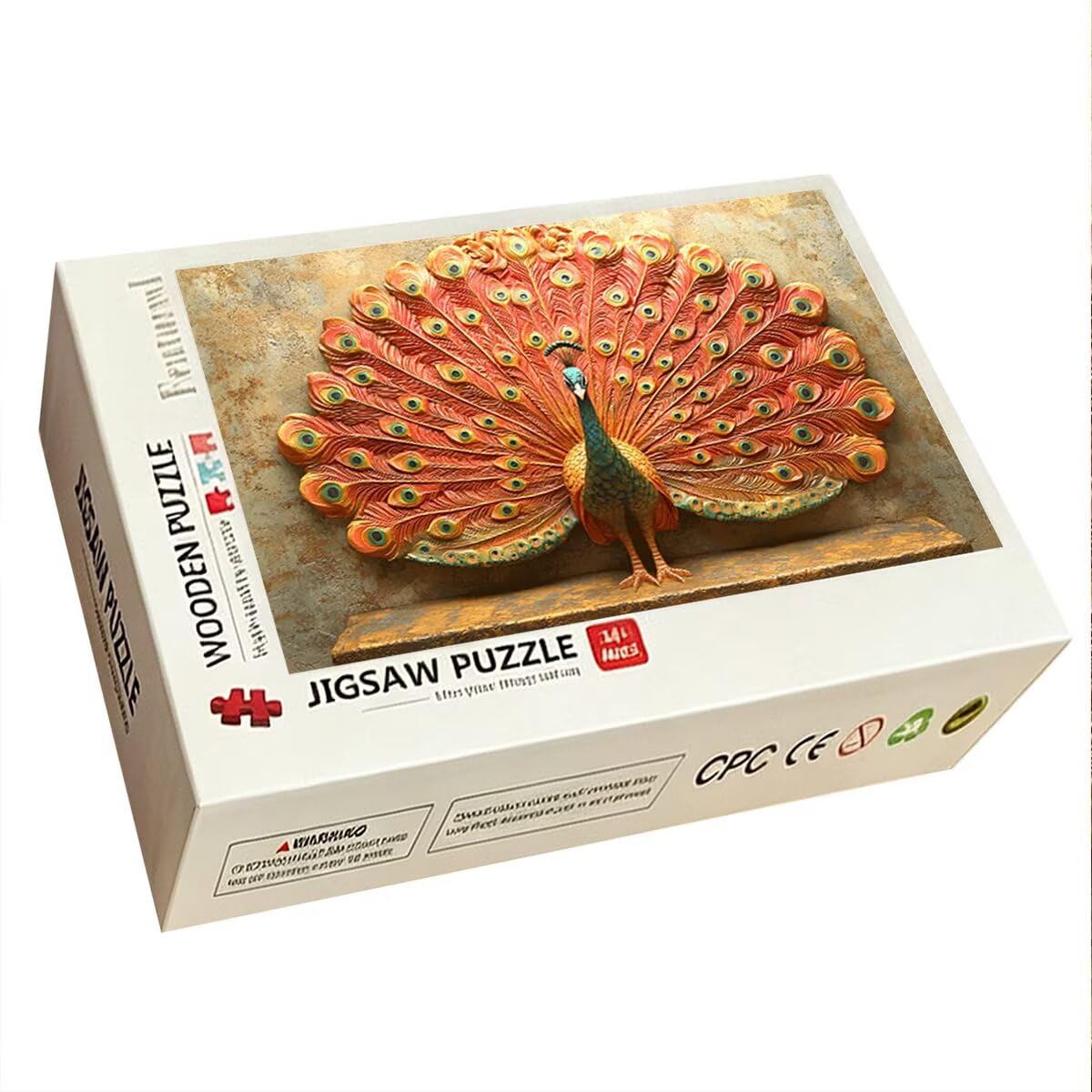 Puzzle 1000 Pezzi, Puzzle Pavone, Legno Pezzi, Regalo Donna Uomo -12216