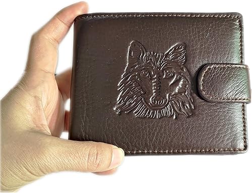 Miniatura 3 de East Rain - Cartera vertical para hombre diseño de águila y águila Minimalista Tótem Caballo