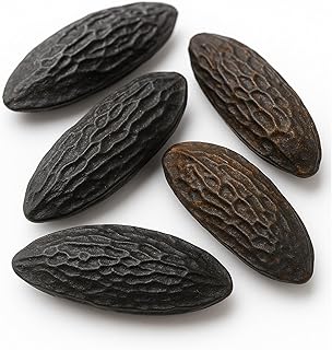 Motherland Goods Whole Tonka Beans – Premium Grade Cumaru Kumaru Pods (Dipteryx Odorata) – 100% Raw & Natural, Aromatic Spice for Desserts, Infusions & Fragrance Use (5 Pieces)