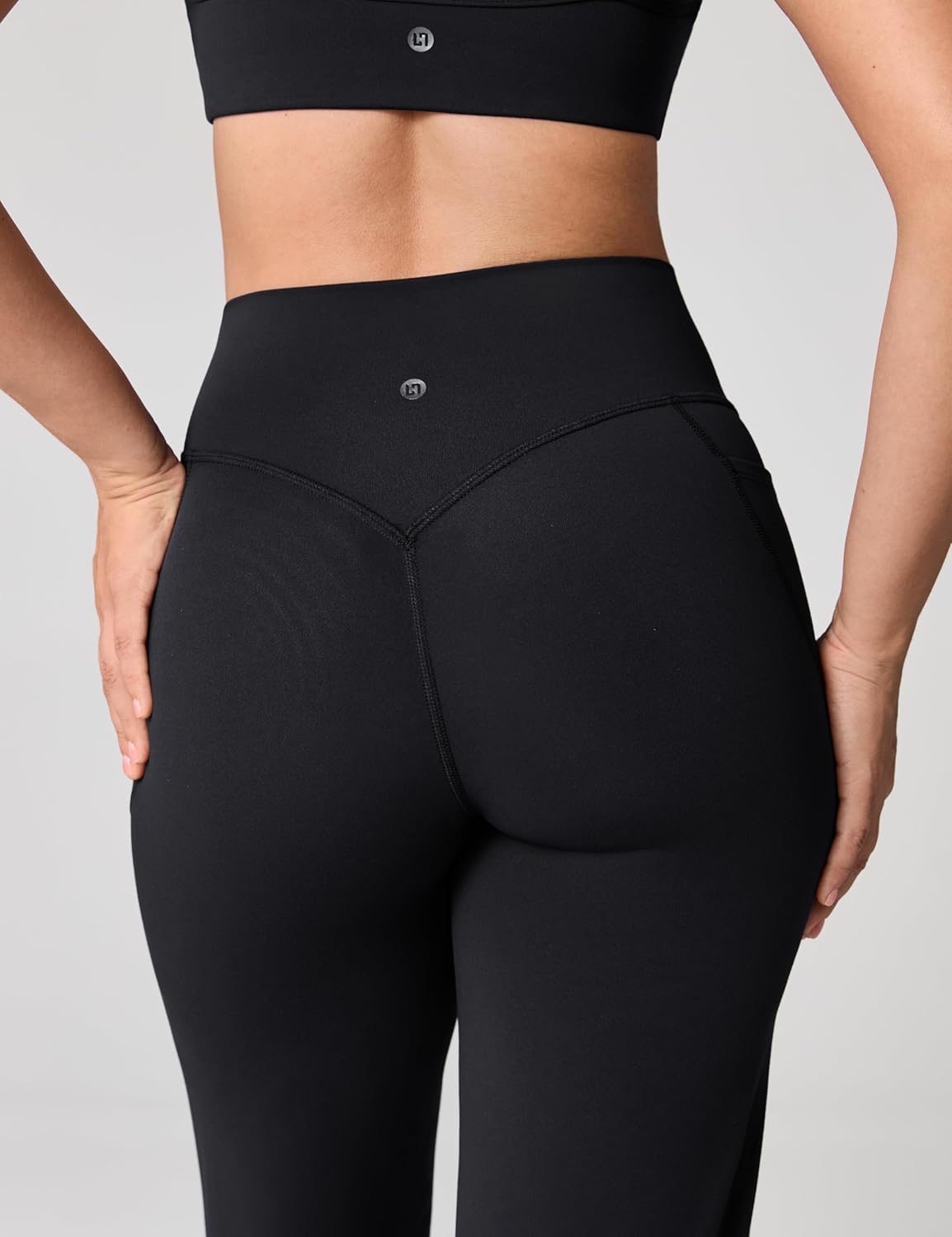 Hugcurve No Front Seam High Waisted Wide Leg Yoga Pants for Women with Side Pockets Lounge Buttery Soft - 31" - Image 3