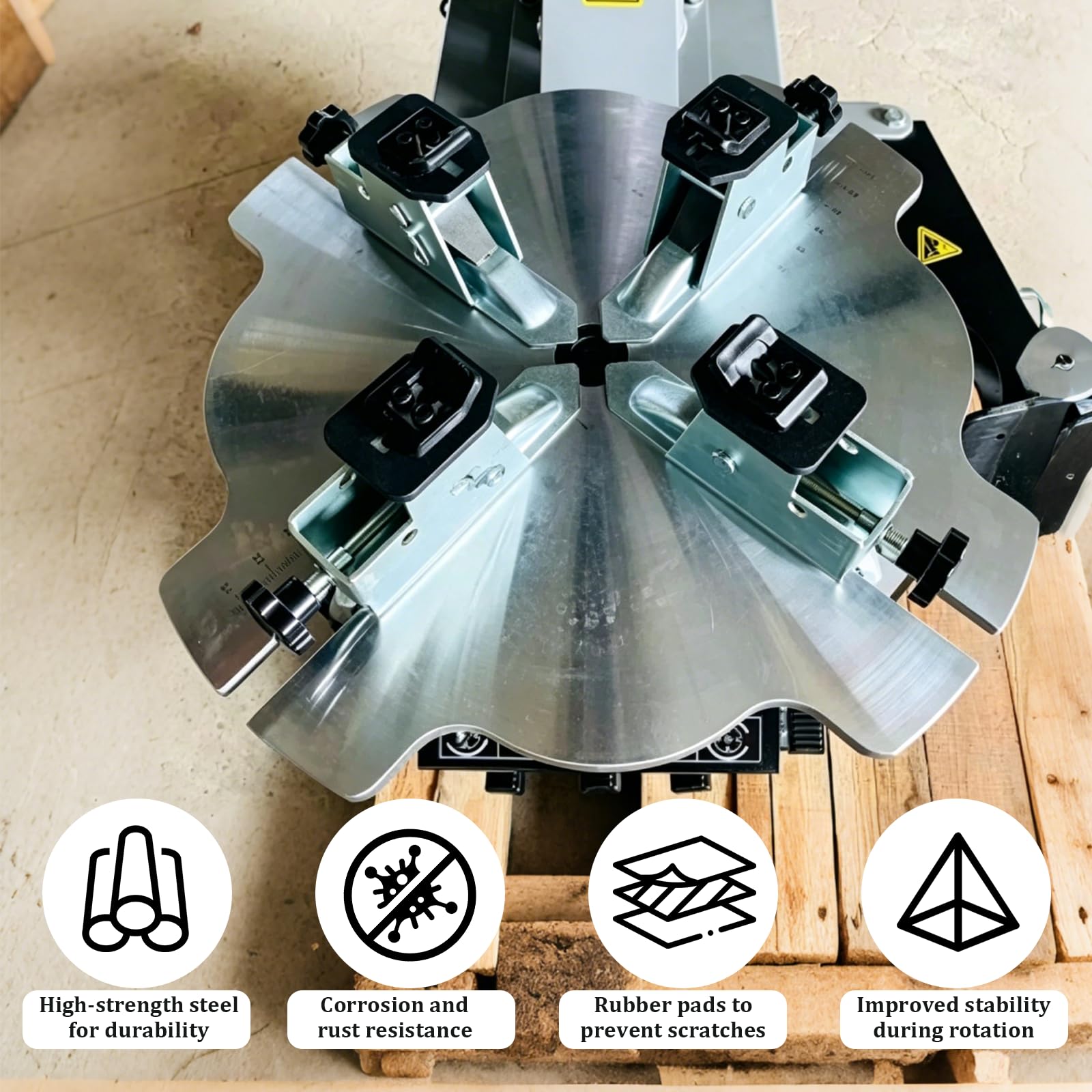 4tlg Motorrad Reifenmontiermaschinen Adapter für Klauen unter 49 mm | Motorradreifen Adapter, Hochwertiger Stahl, vernickelte Oberfläche, Motorrad-Reifenwechsler für Motorrad ATV Roller Dirt Bike