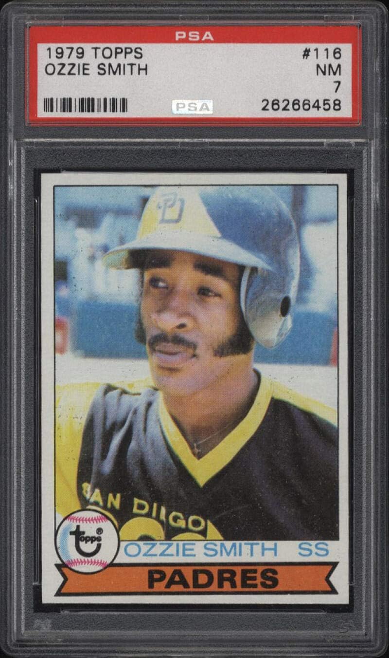 1979 Topps #116 Ozzie Smith ROOKIE RC Padres NM PSA 7 Graded Baseball Card MLB