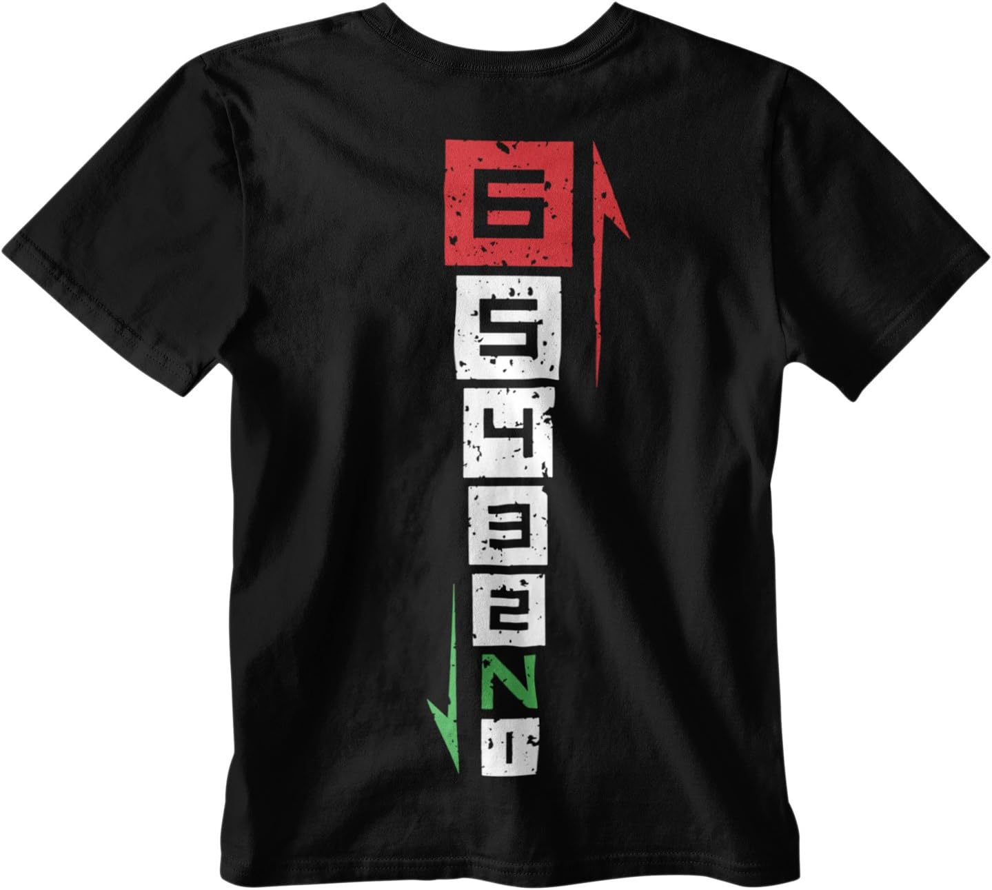 Two Wheel Tony Motorcycle Shift Pattern T-Shirt (Large) Black