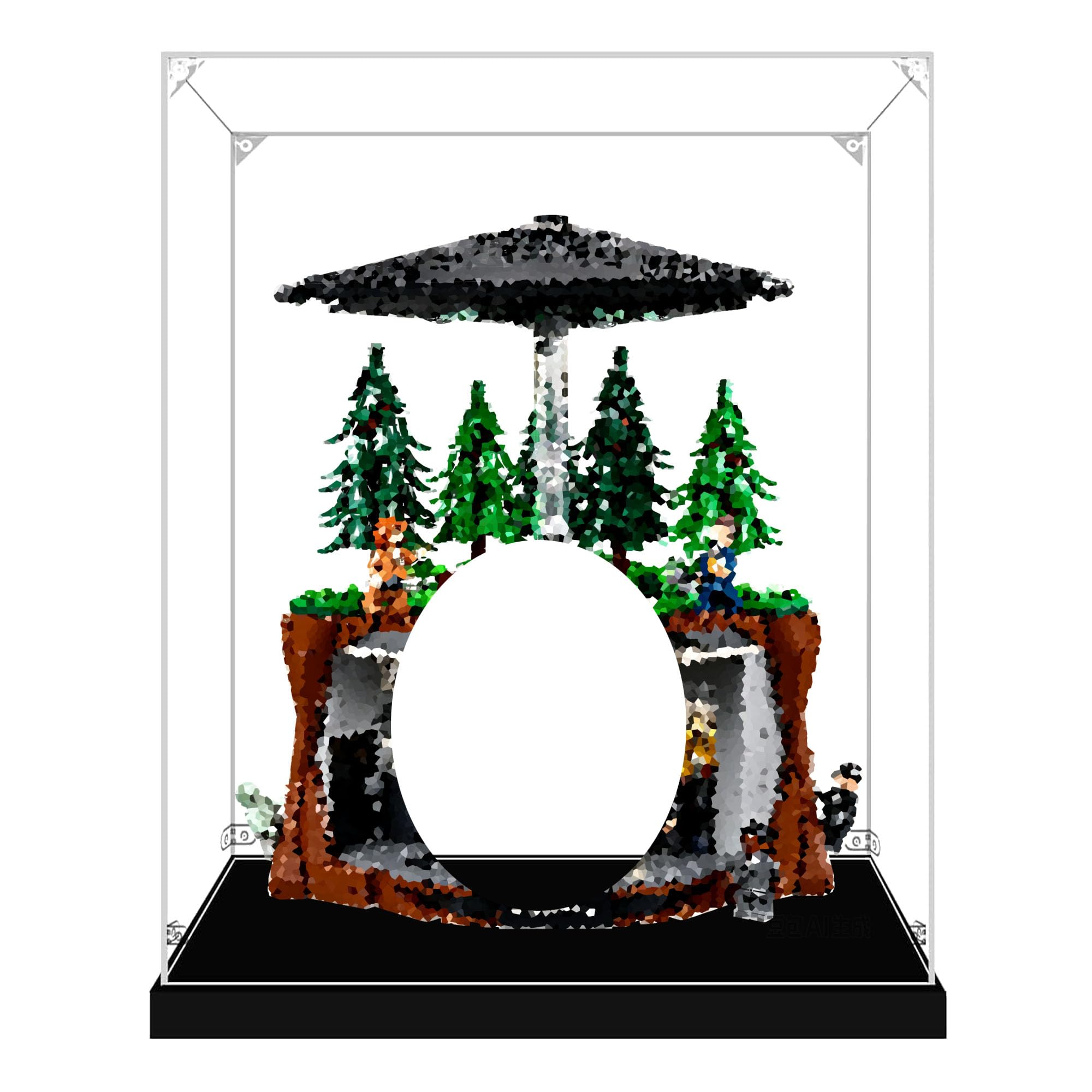 Acrylic Display Case for Le-go 21369 The X-Files Model (3mm)