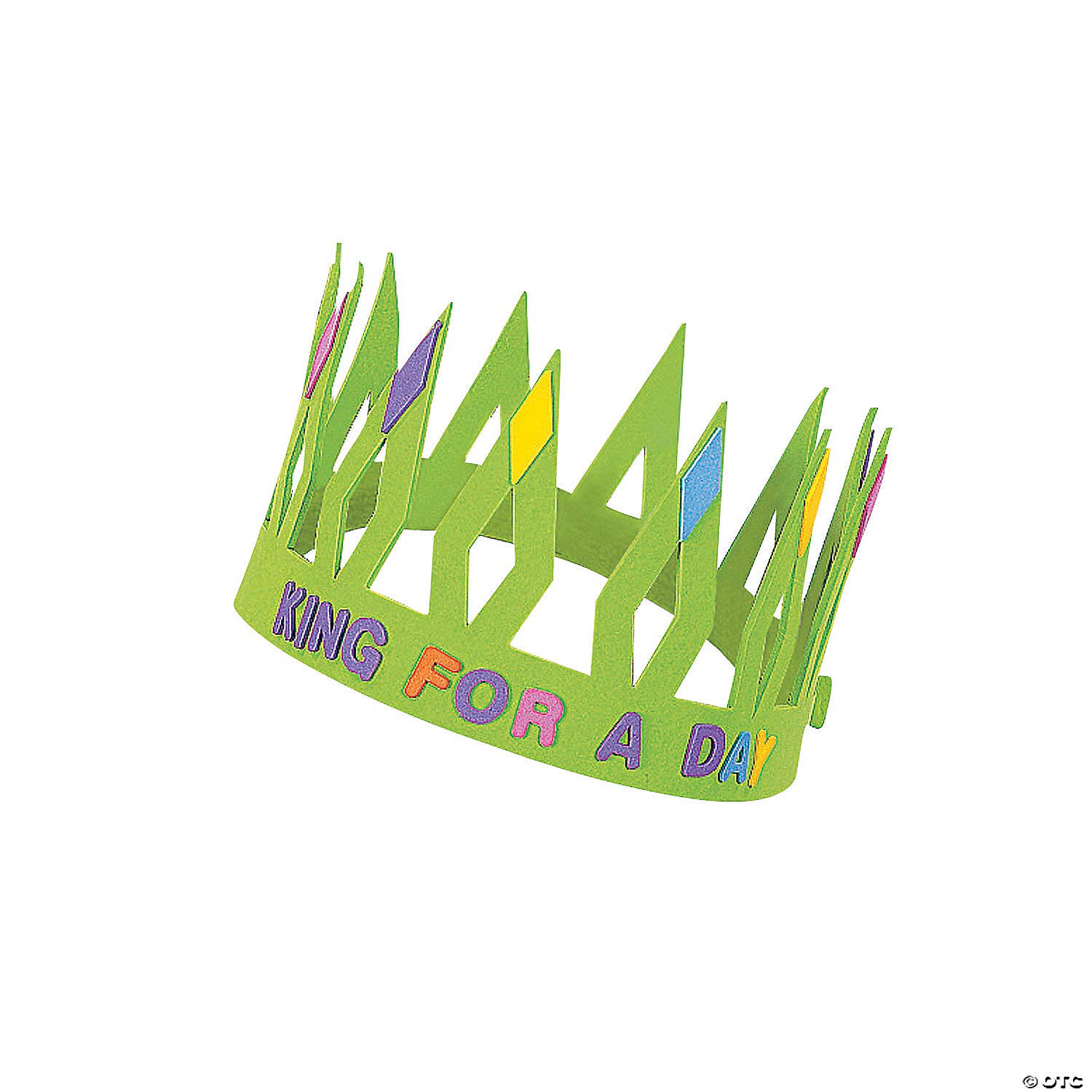 DIY Crowns for Kids, Includes 12 crowns, 312 self-adhesive letters and 250 shapes - Crafts and Party Activities