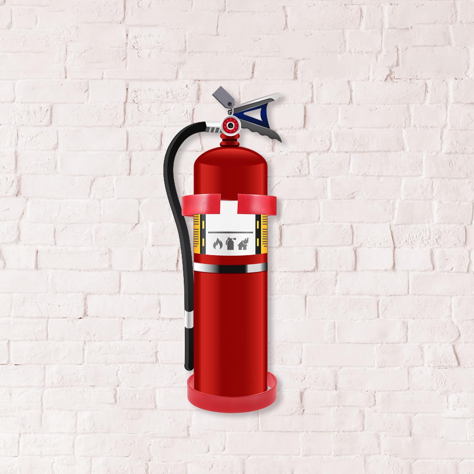 Estintore 6kg Supporto in Metallo per Auto e Casa, Staffa di Montaggio Resistente per Sicurezza Antincendio Domestica e Veicolare