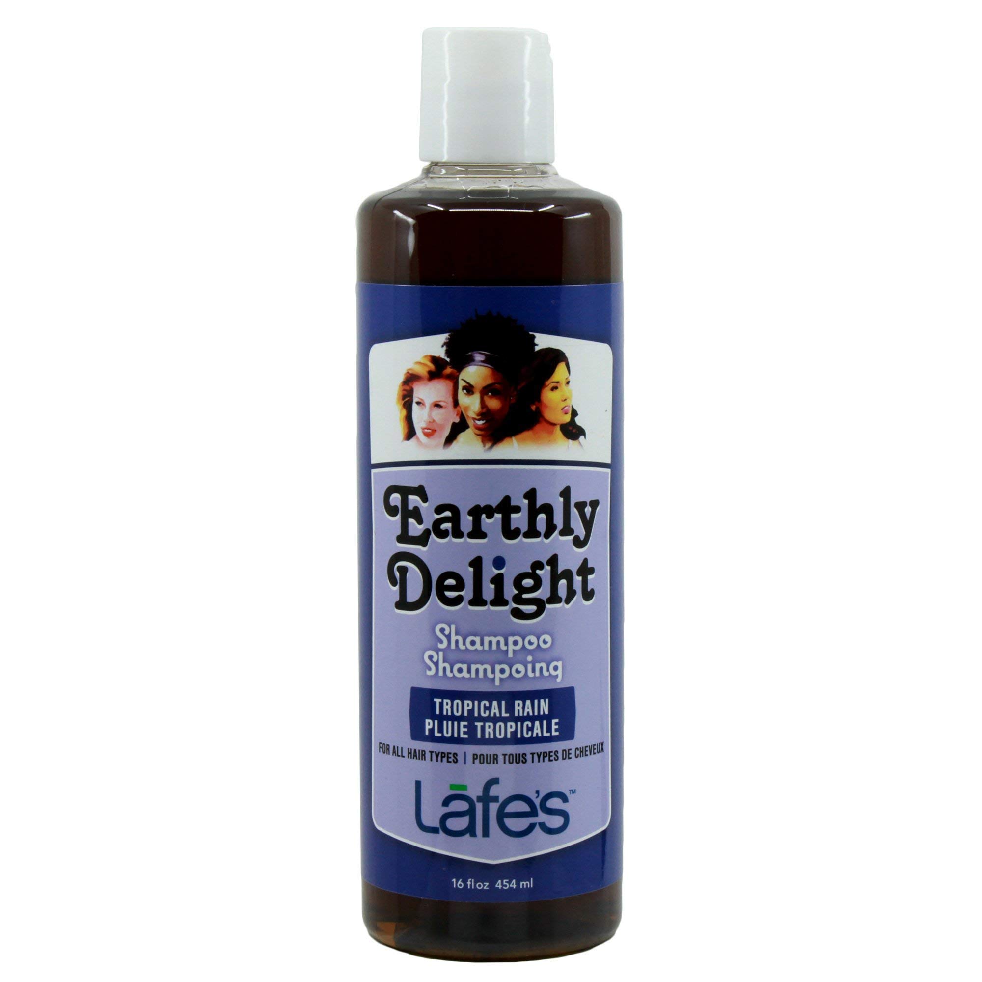 Lafe'sEarthly Delight Shampoo, Tropical Rain, 16 Ounce (2 Count)