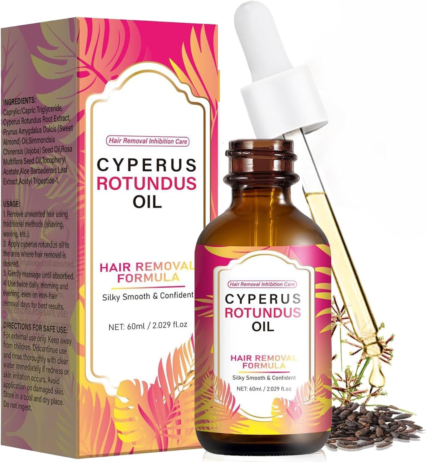 Cyperus Rotundus Oil for Hair Removal and Skin Care