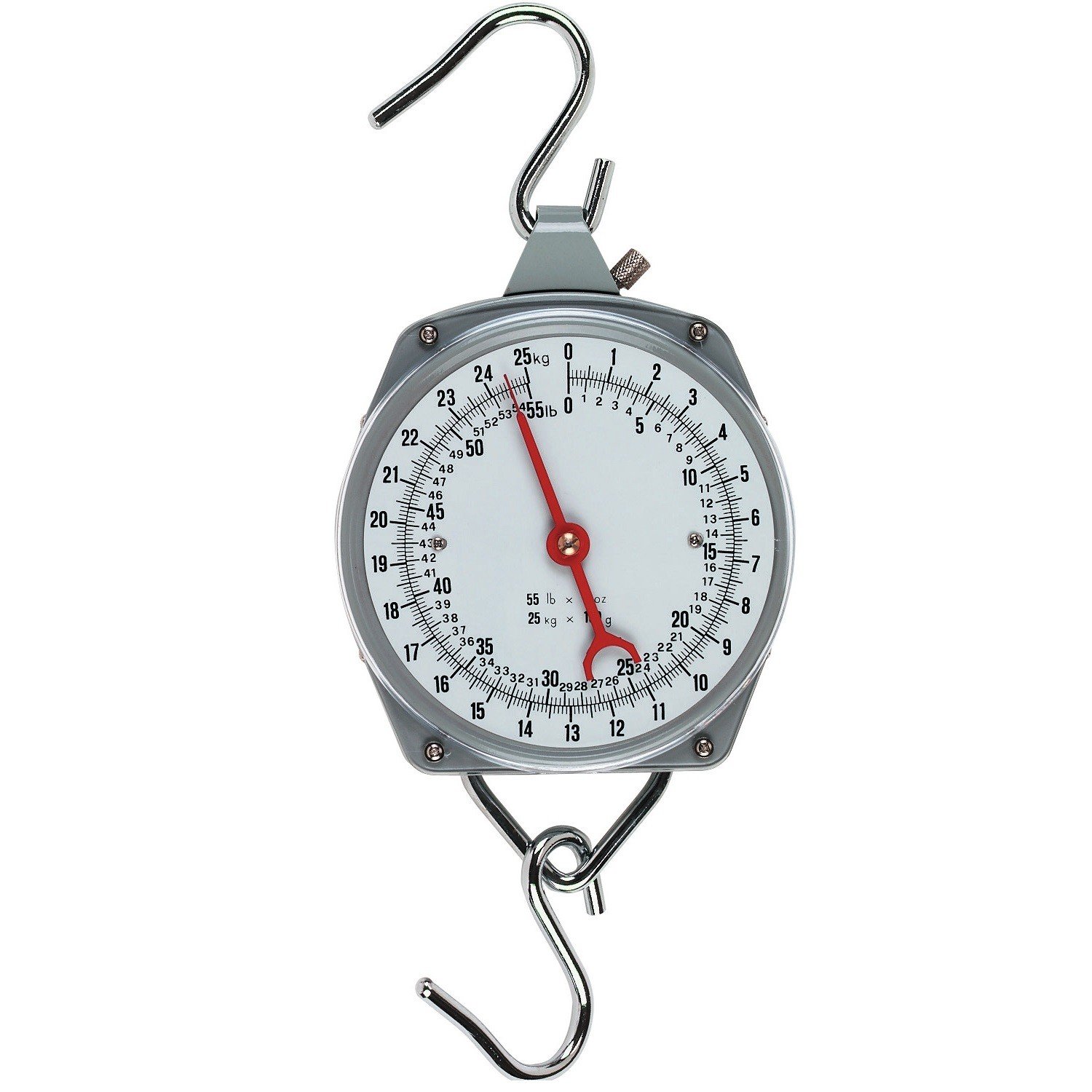 Kerbl Zeigerschnellwaage (Wägeunterteilung 500 g, zur schnellen Gewichtsbestimmung, mit Metallhaken, Plexiglasfront) 29954