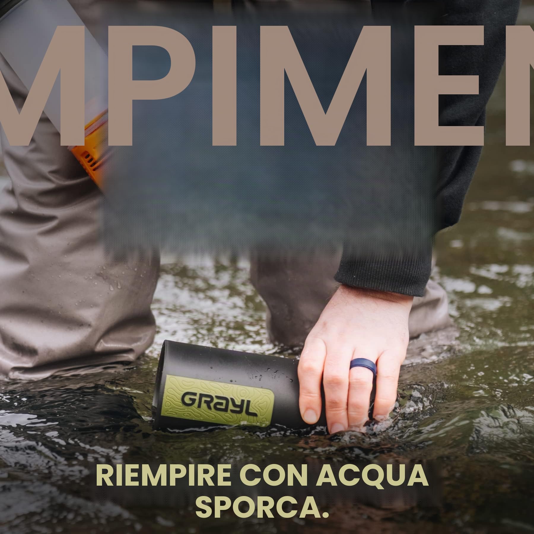 Grayl GeoPress - Cartuccia di ricambio compatibile con Valve One Way - Arancione