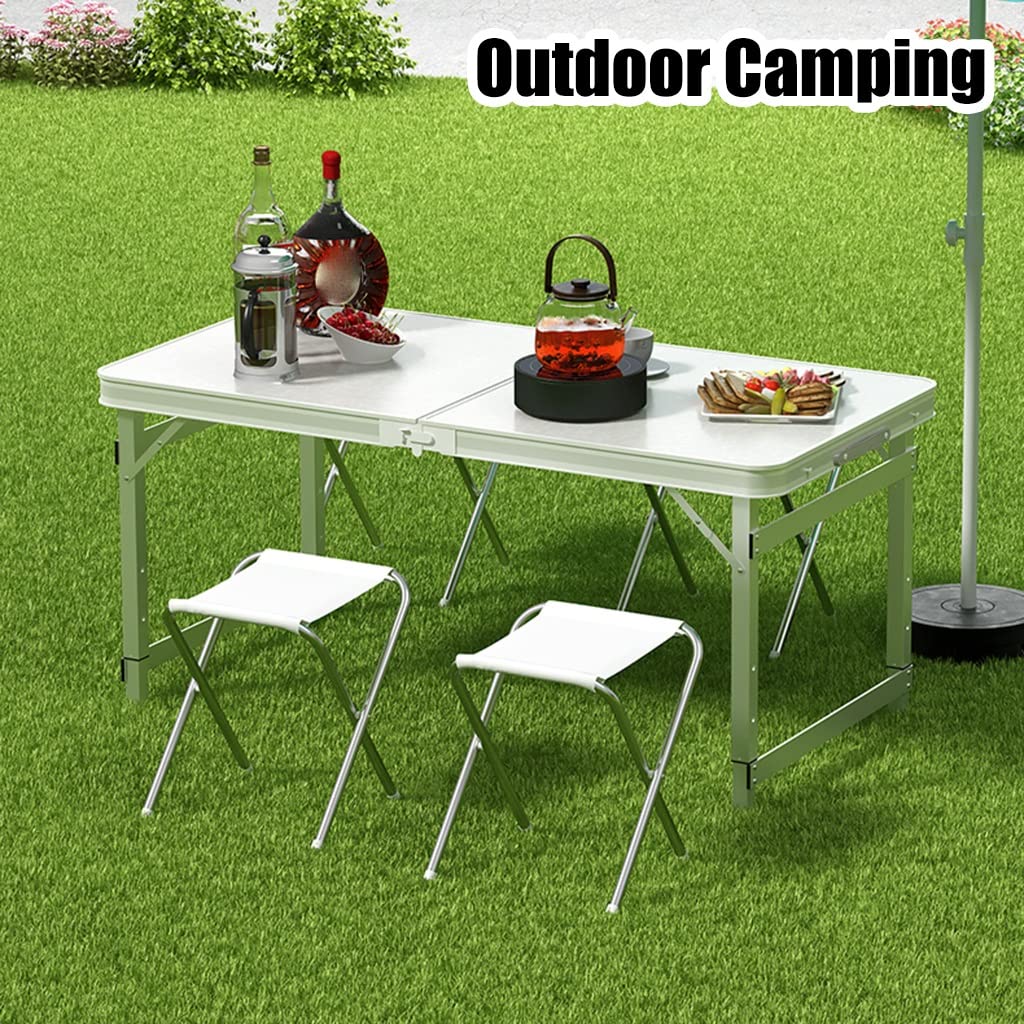 Amazon.co.jp: 折りたたみ式のテーブルと椅子のセット、2 つのスツール