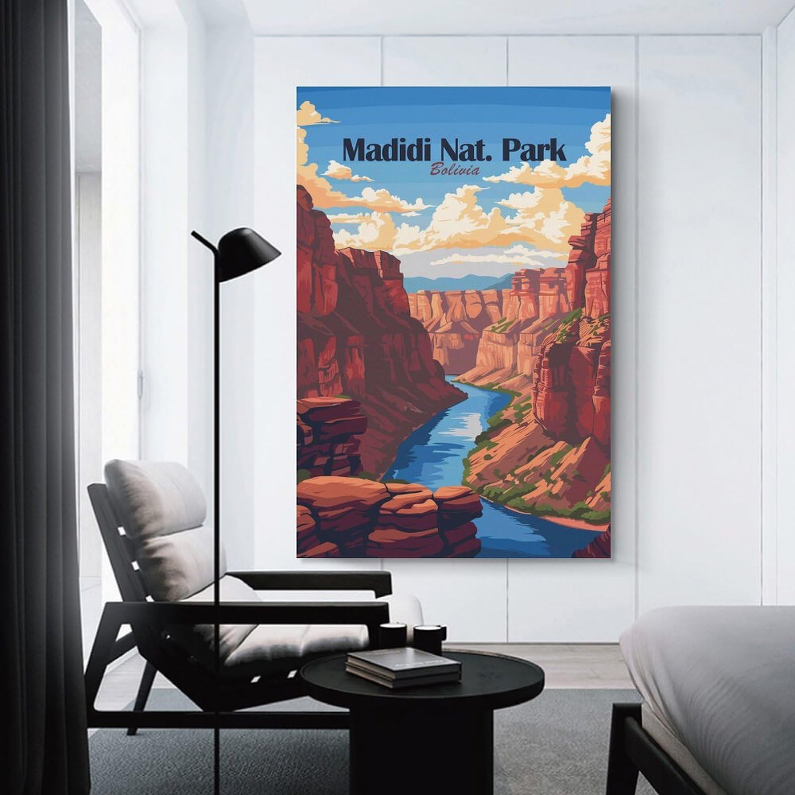 Junmoney Madidi National Park, Bolivia Canvas Wall Art, 24x36inch(60x90cm), for Living Room, Bedroom, Office Or Hallway, Versatile Wall Decor for Many Rooms