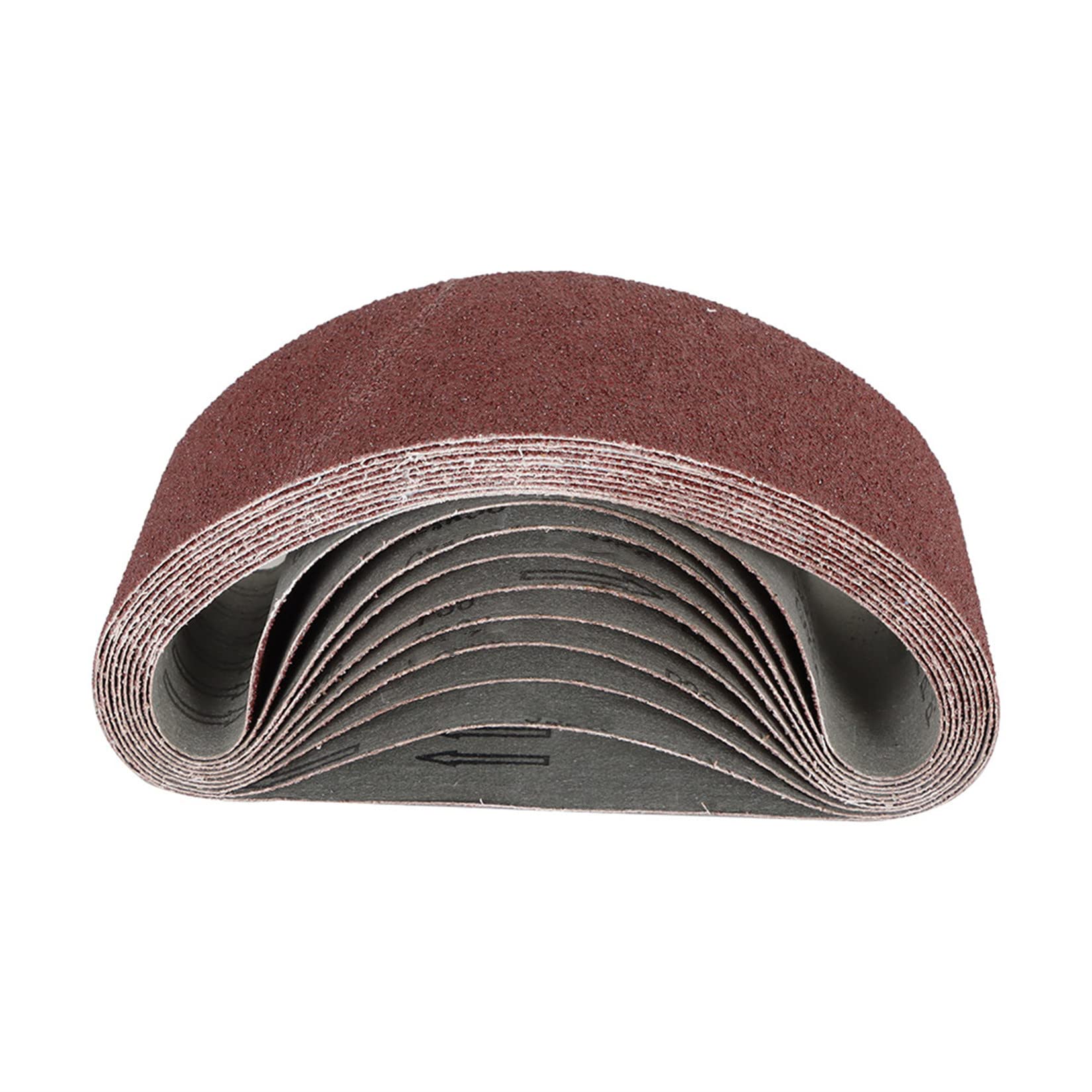 findmall 10 correas de lijado de óxido de aluminio de 4 x 24 pulgadas, bandas de lija de grano 36 aptas para pulir metal