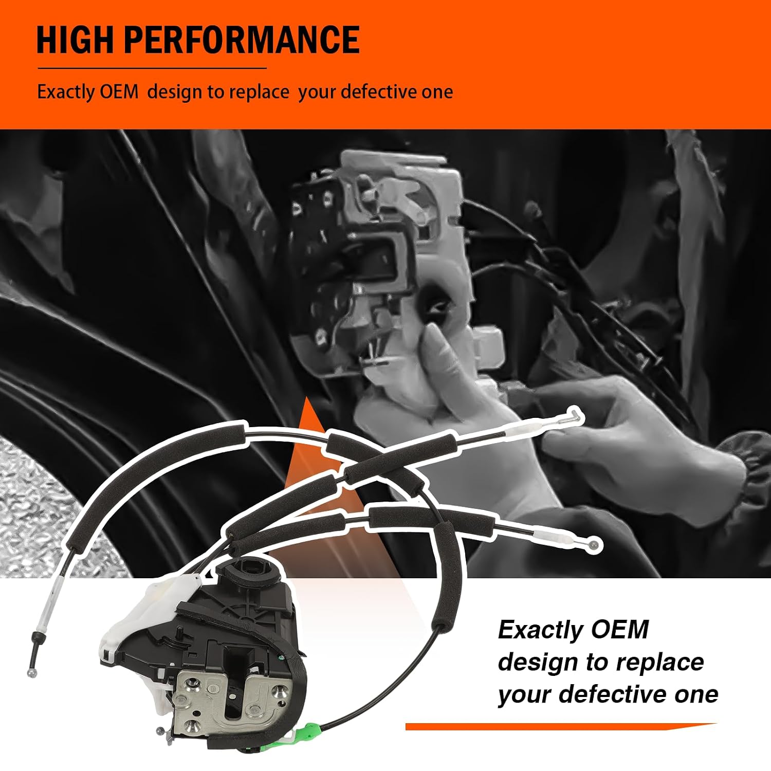 931-198 Rear Right Passenger Side Door Lock Latch Actuator for Sentra 2020-2021, 825006LE0A, 931198, 2-pin