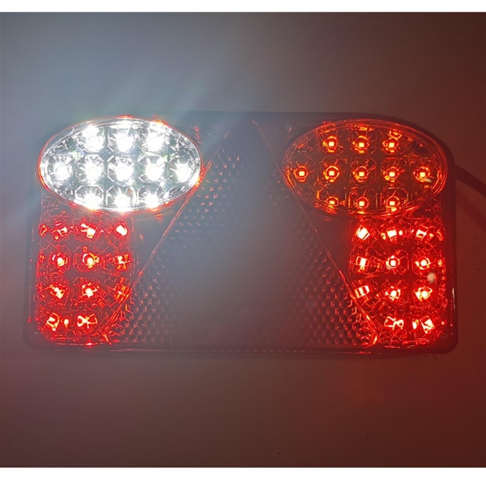 Auto Achterlichten 2 Stuks 12V Rem Stop Reverse Lampen Achterlichten Auto Vrachtwagen RV Van Bus Achterlichten Trailer Lichten Signaal Indicator (Color : 2pcs 12v